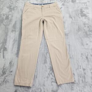 Eddie Bauer Pants Womens 10 Tan Khaki Legend Wash Mid Rise Straight Leg Cotton